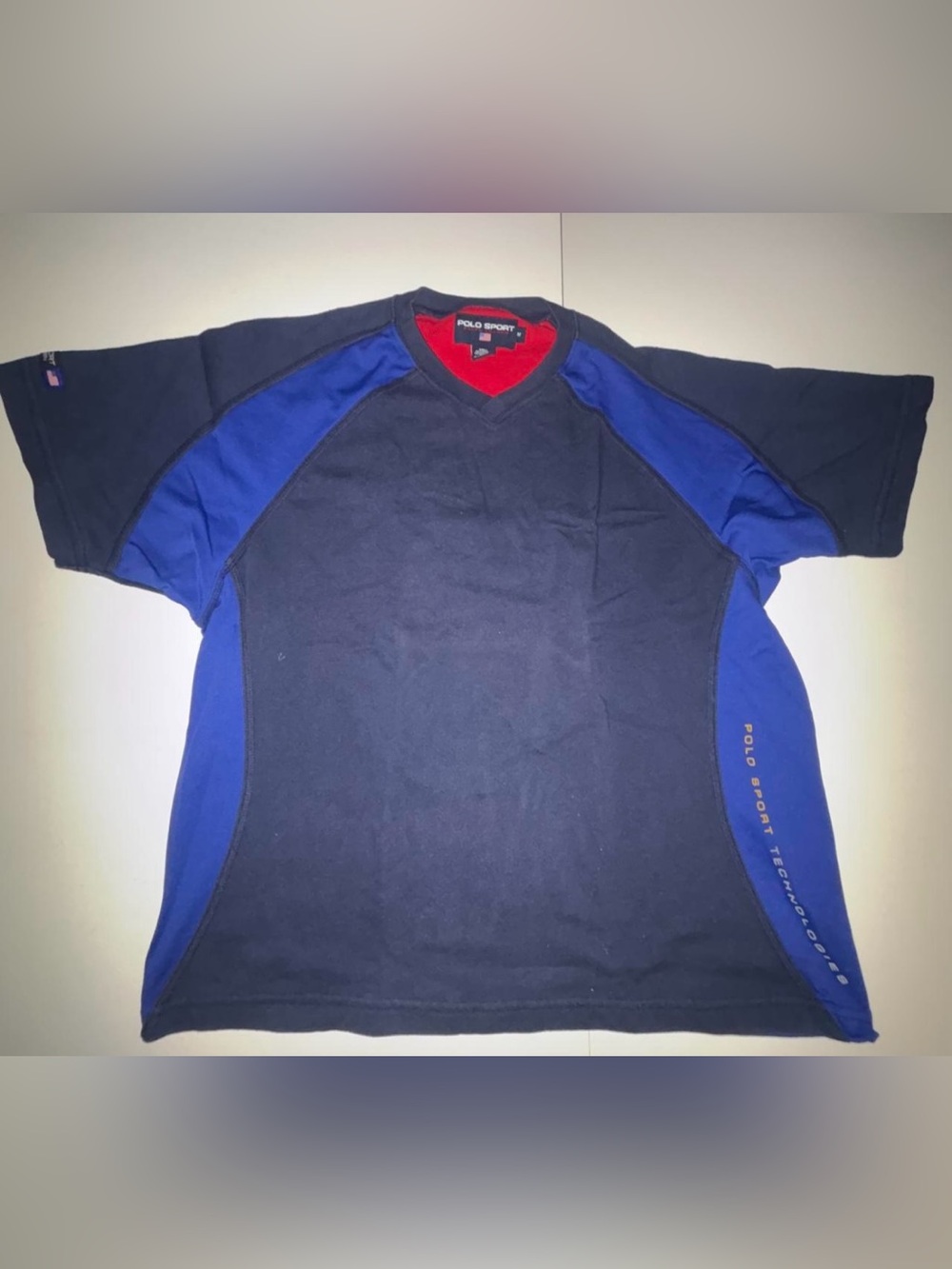 Navy Royal Blue Athletic Tee Ralph Lauren navy blue polo sport tech Size Medium